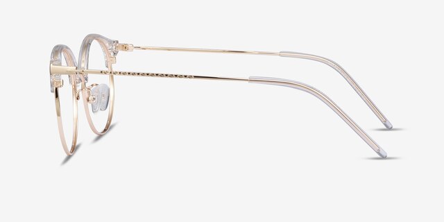 Moon River Clear Plastic-metalEyeglass Frames from EyeBuyDirect, Side View