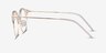 Moon River Clear Plastic-metalEyeglass Frames from EyeBuyDirect, Side View