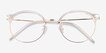 Moon River Clear Plastic, MetalEyeglass Frames from EyeBuyDirect, Closed View
