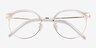 Moon River Clear Plastic-metalEyeglass Frames from EyeBuyDirect, Closed View