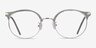 Moon River Clear Green Plastic-metalMontures de lunettes de vue d'EyeBuyDirect, Vue de Face