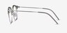 Moon River Clear Green Plastic-metalMontures de lunettes de vue d'EyeBuyDirect, Vue de Côté