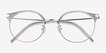 Moon River Clear Green Plastic, MetalEyeglass Frames from EyeBuyDirect, Closed View