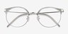 Moon River Clear Green Plastic-metalMontures de lunettes de vue d'EyeBuyDirect, Vue Rapprochée