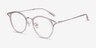 Dazzle Rose Acetate-metalMontures de lunettes de vue d'EyeBuyDirect, Vue d'Angle