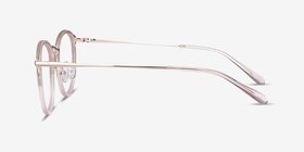 Dazzle Rose Acetate-metal Montures de lunettes de vue d'EyeBuyDirect, Vue de Côté