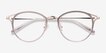 Dazzle Pink Acetate, MetalEyeglass Frames from EyeBuyDirect, Closed View
