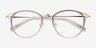 Dazzle Rose Acetate-metalMontures de lunettes de vue d'EyeBuyDirect, Vue Rapprochée