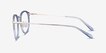 Dazzle Blue Acetate, MetalEyeglass Frames from EyeBuyDirect, Side View