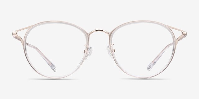 Dazzle Clear Acetate-metalEyeglass Frames from EyeBuyDirect, Front View