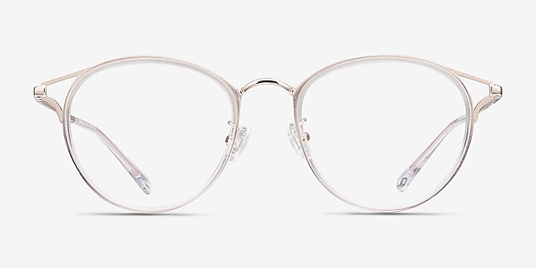 Dazzle Transparent Acetate-metal Montures de lunettes de vue
