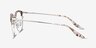 Bouquet Floral Silver Acetate-metalEyeglass Frames from EyeBuyDirect, Side View