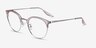 Bouquet Pink Silver Acetate-metalEyeglass Frames from EyeBuyDirect, Angle View