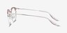 Bouquet Pink Silver Acetate-metalEyeglass Frames from EyeBuyDirect, Side View