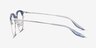 Bouquet Blue Silver Acetate-metalEyeglass Frames from EyeBuyDirect, Side View