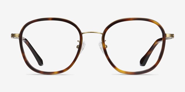 Beyond Tortoise Acetate-metalEyeglass Frames from EyeBuyDirect, Front View