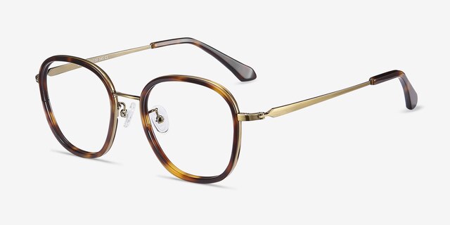 Beyond Tortoise Acetate-metalEyeglass Frames from EyeBuyDirect, Angle View