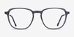 The Fan Gray Acetate, MetalEyeglass Frames from EyeBuyDirect, Front View