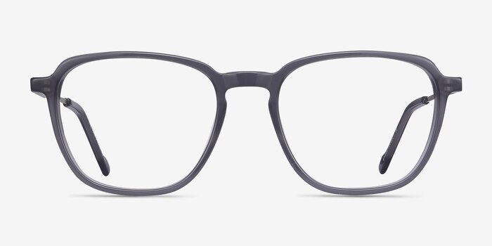 The Fan Gray Acetate-metal Eyeglass Frames from EyeBuyDirect