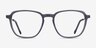 The Fan Gris Acetate-metalMontures de lunettes de vue d'EyeBuyDirect, Vue de Face