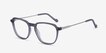 The Fan Gray Acetate, MetalEyeglass Frames from EyeBuyDirect, Angle View