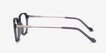 The Fan Gray Acetate, MetalEyeglass Frames from EyeBuyDirect, Side View