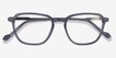 The Fan Gray Acetate, MetalEyeglass Frames from EyeBuyDirect, Closed View