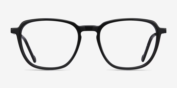 The Fan Noir Acetate-metal Montures de lunettes de vue d'EyeBuyDirect