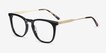 Vinyl Black Acetate, MetalEyeglass Frames from EyeBuyDirect, Angle View