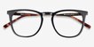 Vinyl Black Acetate, MetalEyeglass Frames from EyeBuyDirect, Closed View