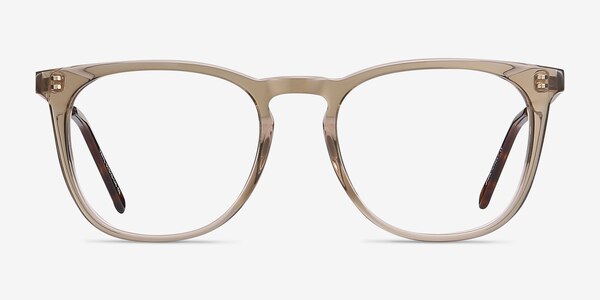 Vinyl Clear Brown Acetate-metal Eyeglass Frames