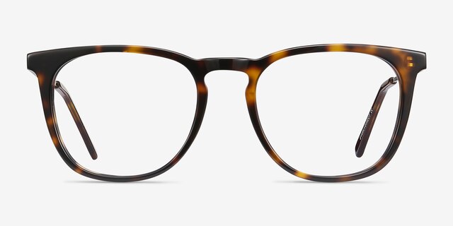 Vinyl Tortoise Acetate-metalEyeglass Frames from EyeBuyDirect, Front View