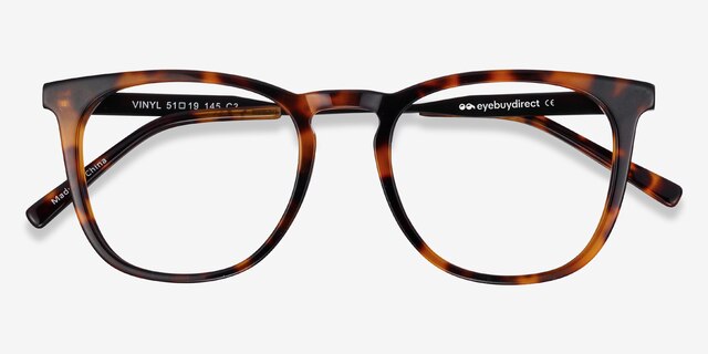 Vinyl Tortoise Acetate-metalEyeglass Frames from EyeBuyDirect, Closed View