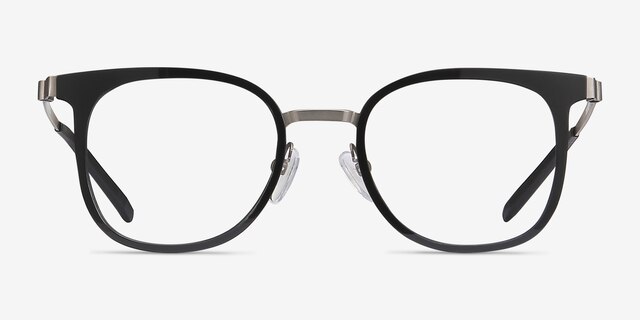 Rotem Black Acetate-metalEyeglass Frames from EyeBuyDirect, Front View