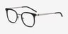 Rotem Black Acetate-metalEyeglass Frames from EyeBuyDirect, Angle View