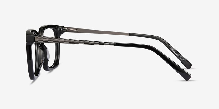 Poise Noir Acetate-metal Montures de lunettes de vue d'EyeBuyDirect