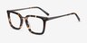 Poise Tortoise Acetate-metalEyeglass Frames from EyeBuyDirect, Angle View