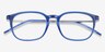 Esquire Blue Acetate-metalEyeglass Frames from EyeBuyDirect, Closed View