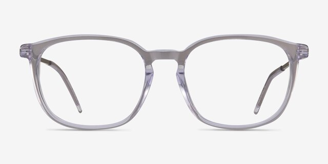 Esquire Clear Acetate-metalEyeglass Frames from EyeBuyDirect, Front View