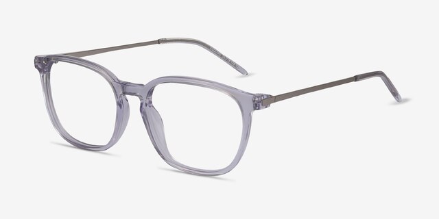 Esquire Clear Acetate-metalEyeglass Frames from EyeBuyDirect, Angle View