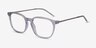 Esquire Clear Acetate-metalEyeglass Frames from EyeBuyDirect, Angle View