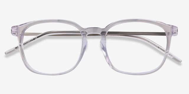Esquire Clear Acetate-metalEyeglass Frames from EyeBuyDirect, Closed View