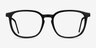 Esquire Black Acetate-metalEyeglass Frames from EyeBuyDirect, Front View