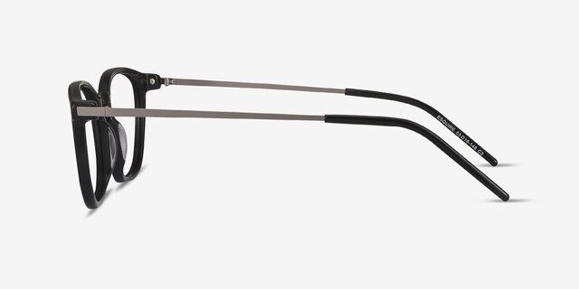 Esquire Black Acetate-metalEyeglass Frames from EyeBuyDirect, Side View