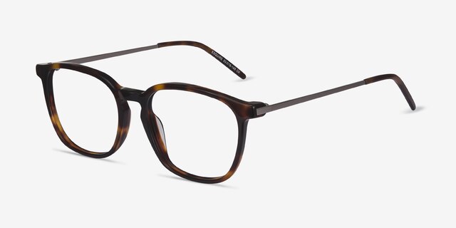 Esquire Tortoise Acetate-metalEyeglass Frames from EyeBuyDirect, Angle View