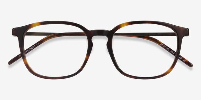 Esquire Tortoise Acetate-metalEyeglass Frames from EyeBuyDirect, Closed View
