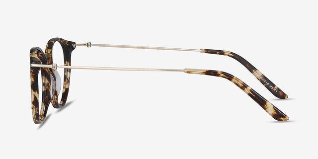 Quill Tortoise Acetate-metalEyeglass Frames from EyeBuyDirect, Side View