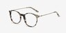 Quill Ivory Tortoise Acetate-metalEyeglass Frames from EyeBuyDirect, Angle View