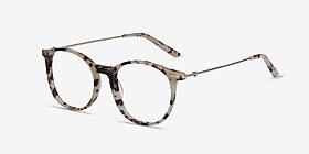 Quill Écaille ivoire Acetate-metal Montures de lunettes de vue d'EyeBuyDirect, Vue d'Angle