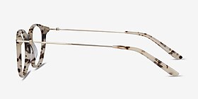 Quill Écaille ivoire Acetate-metal Montures de lunettes de vue d'EyeBuyDirect, Vue de Côté